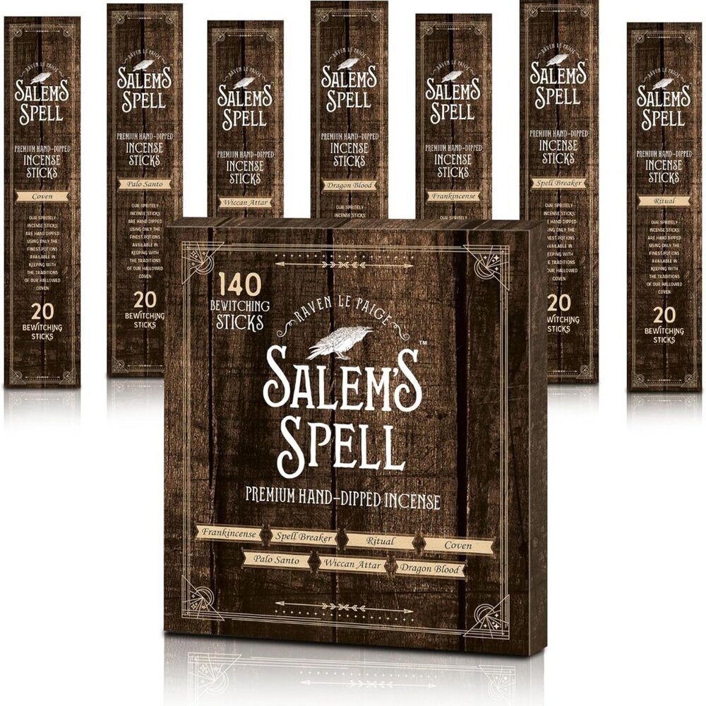 NEW-Mecka Salem Spell Incense Sticks | Set of 7  | 140 Insense 7 MYSTIC SCENTS